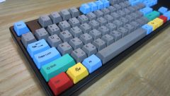 Ducky 9087G2 Pro with blue and grey + RGB dye sub keycaps