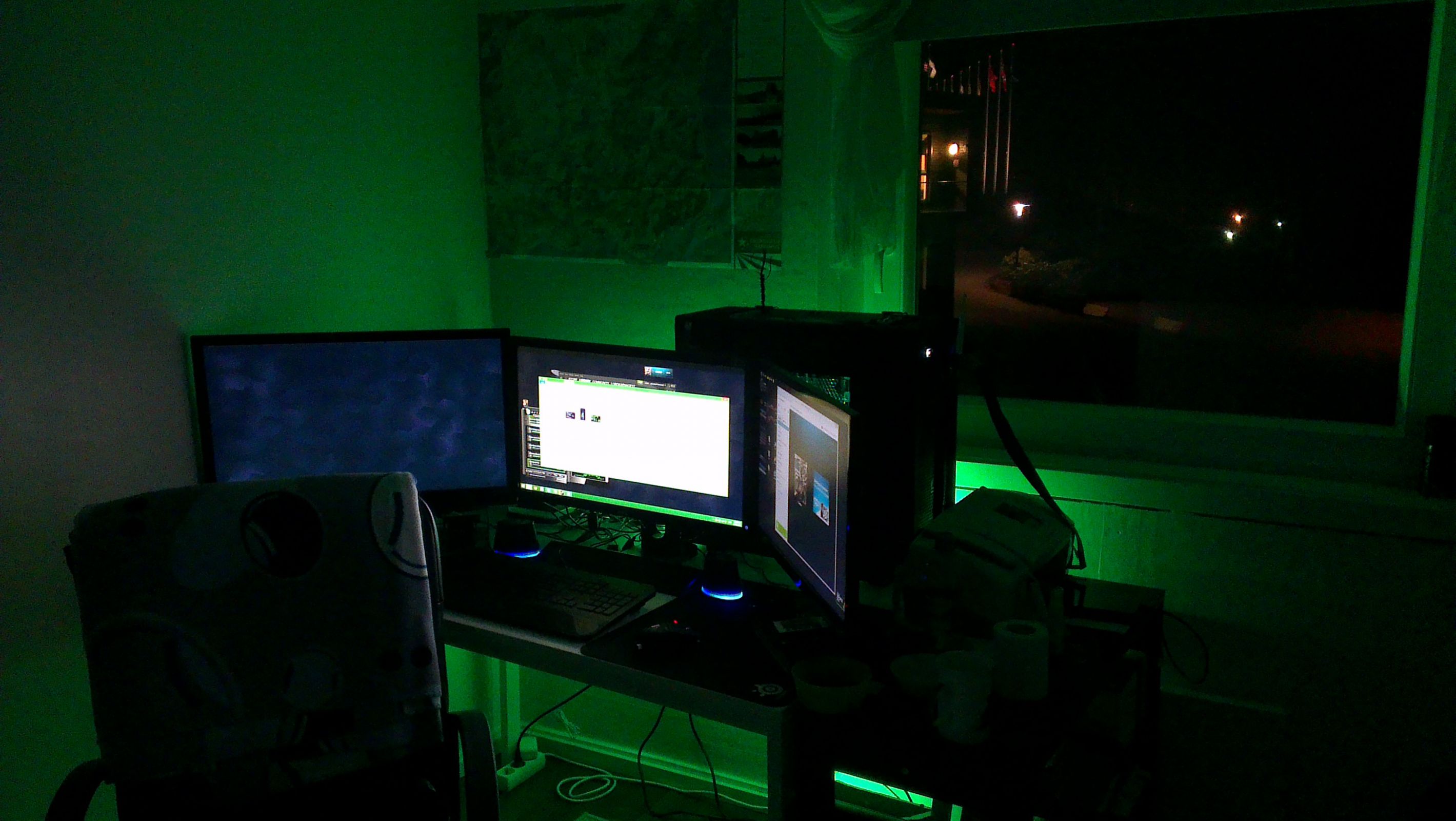 Nvidia surround + Mancave lighting