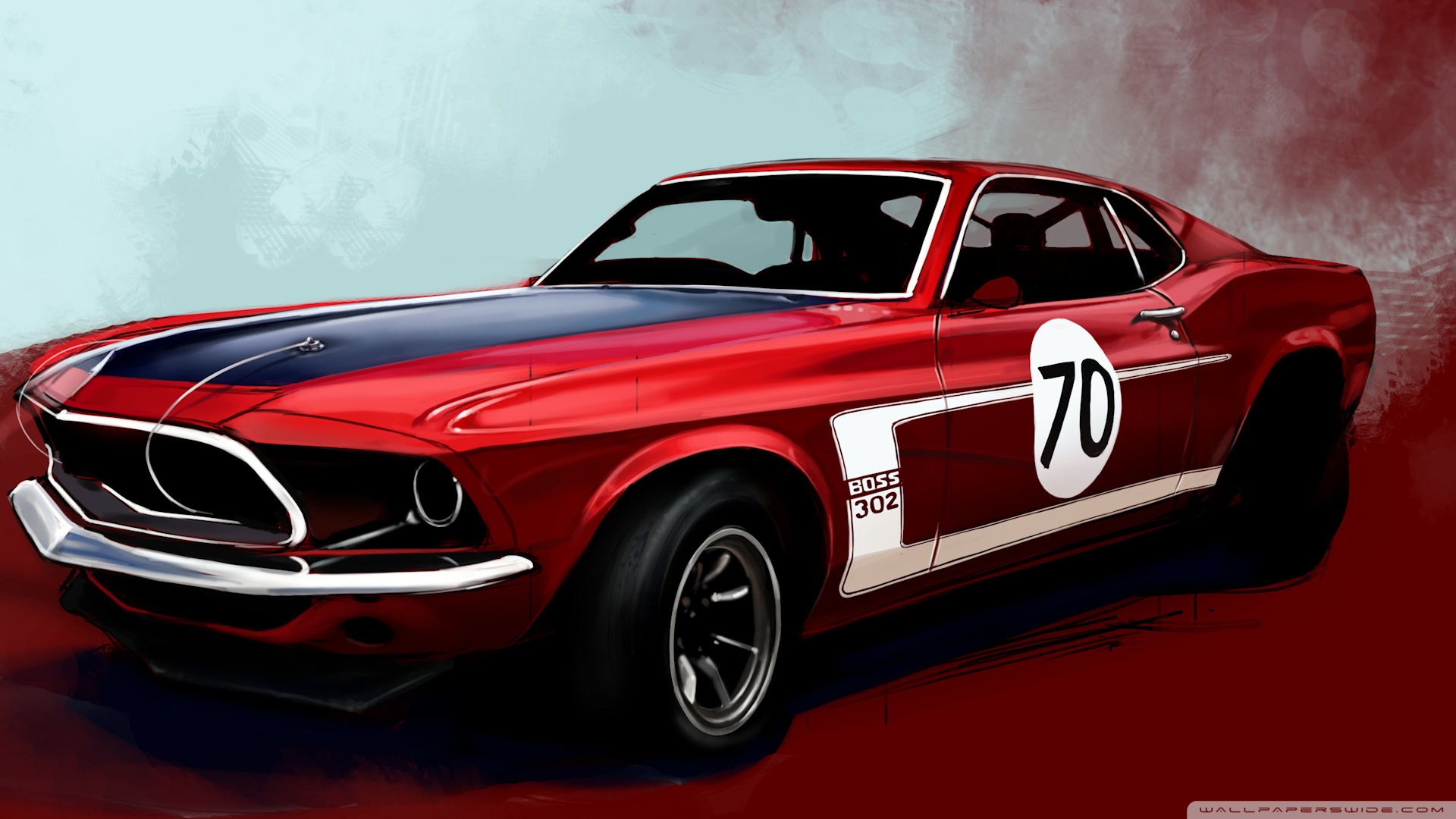 classic muscle cars wallpaper