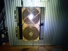 old standard radiator and fans
