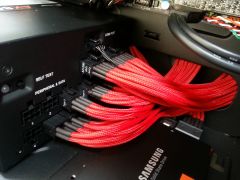 Red Sleeved Cables