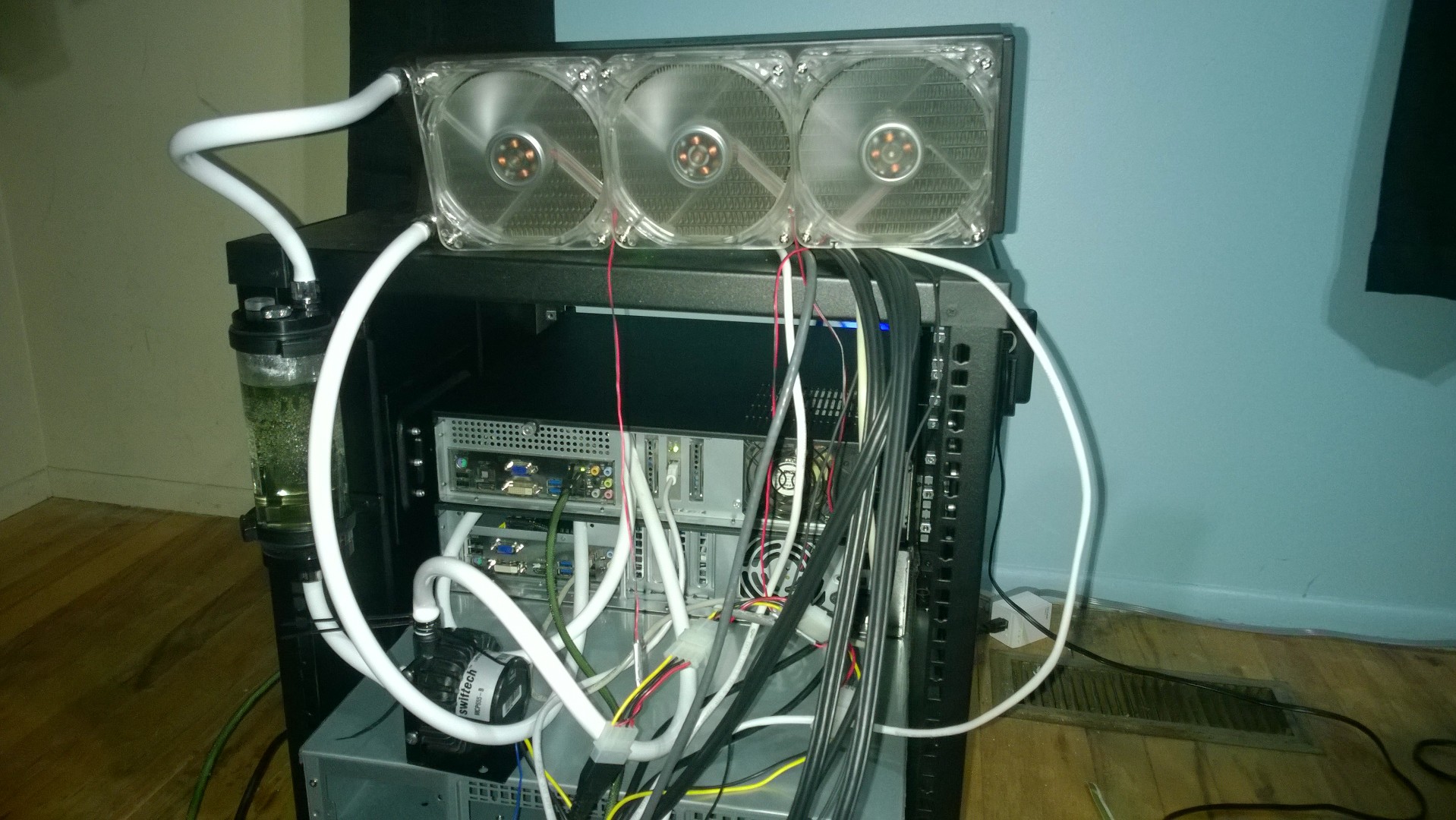 water cooled server rack