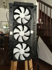 didn't want the fractal fans to go to waste.. so i used them in the front of the case.