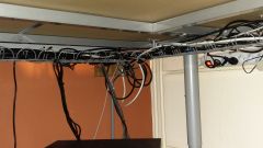cable management underneath desk