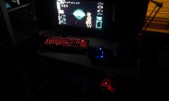 Desk in the dark