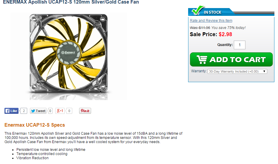 gold pc fans