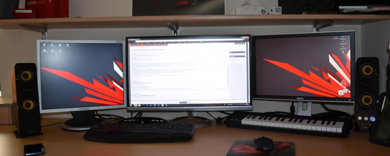 How do i setup surround speakers with 3 monitors Troubleshooting