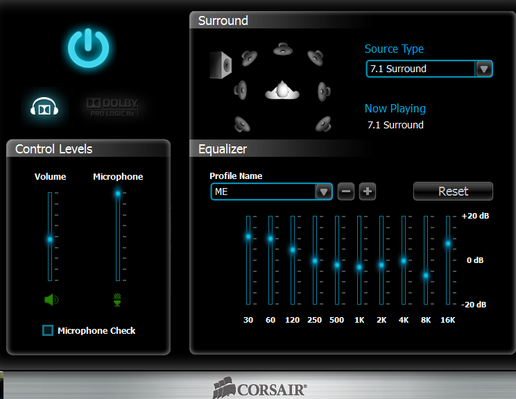 Audio на пк. Эквалайзер Corsair. Surround Sound 7.1 тест. Эквалайзер для микрофона. Программа микшер для звука.