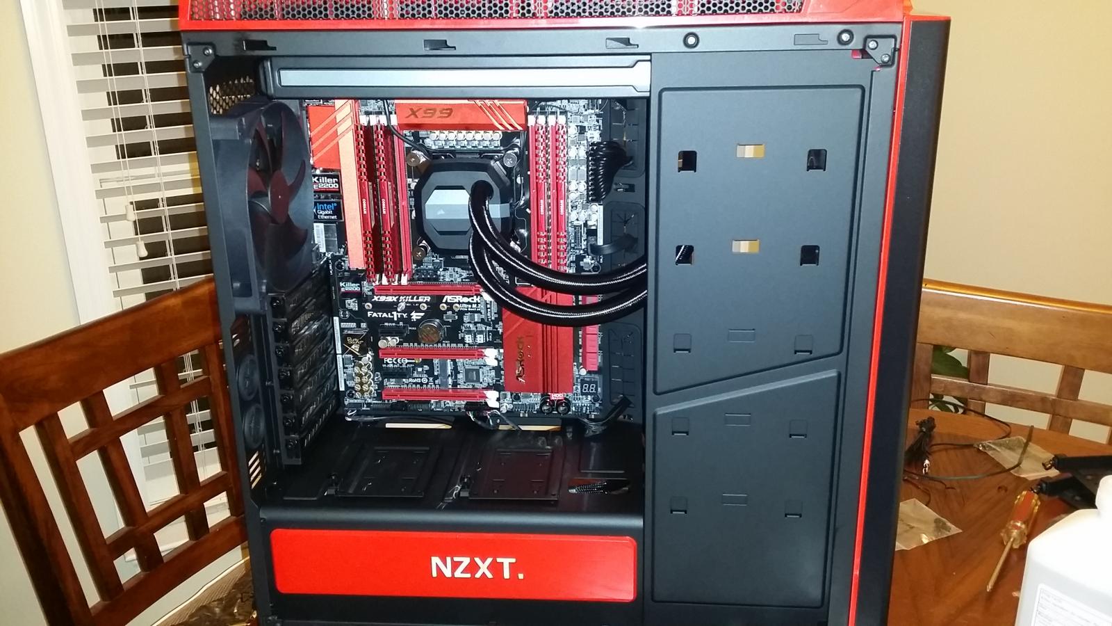 NZXT h440 водяное охлаждение