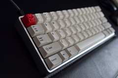 GON NerD60 in MKC aluminum case with 62g lubed MX-Clears