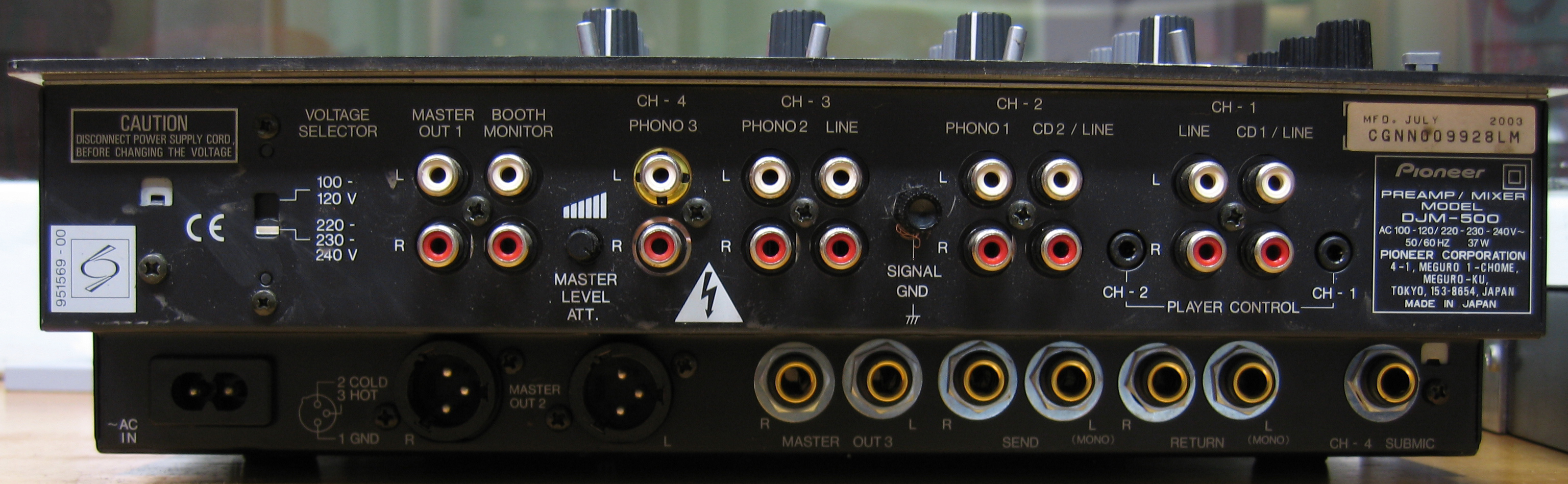 全ch音の出力確認済Pioneer DJM-500 DJミキサー - DJ機器