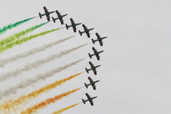 Photo of the Frecce Tricolori during the "Luchtmachdagen 2016" in the Netherlands