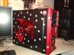 My little girl wanted a Dead Pool Pc so i built her one