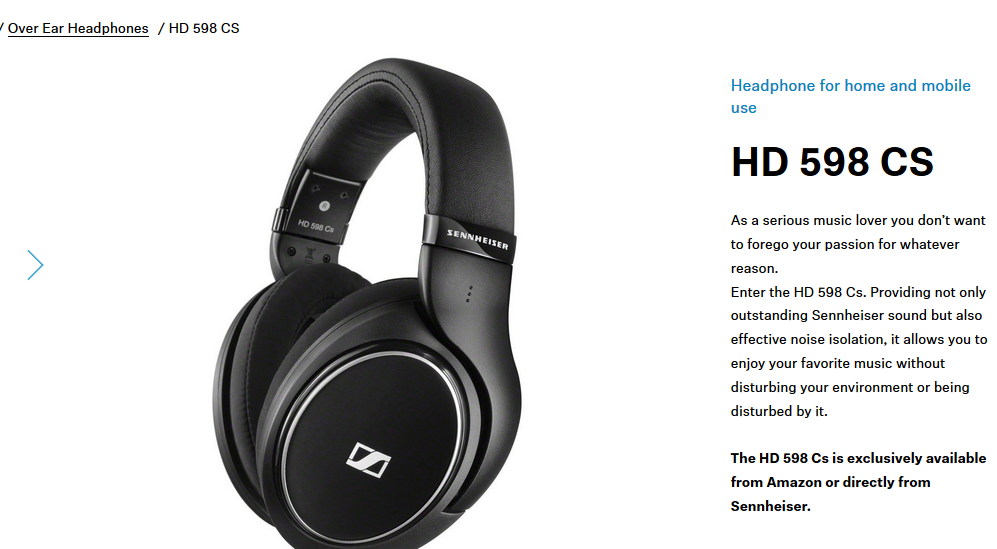 Sennheiser discount 598 cs