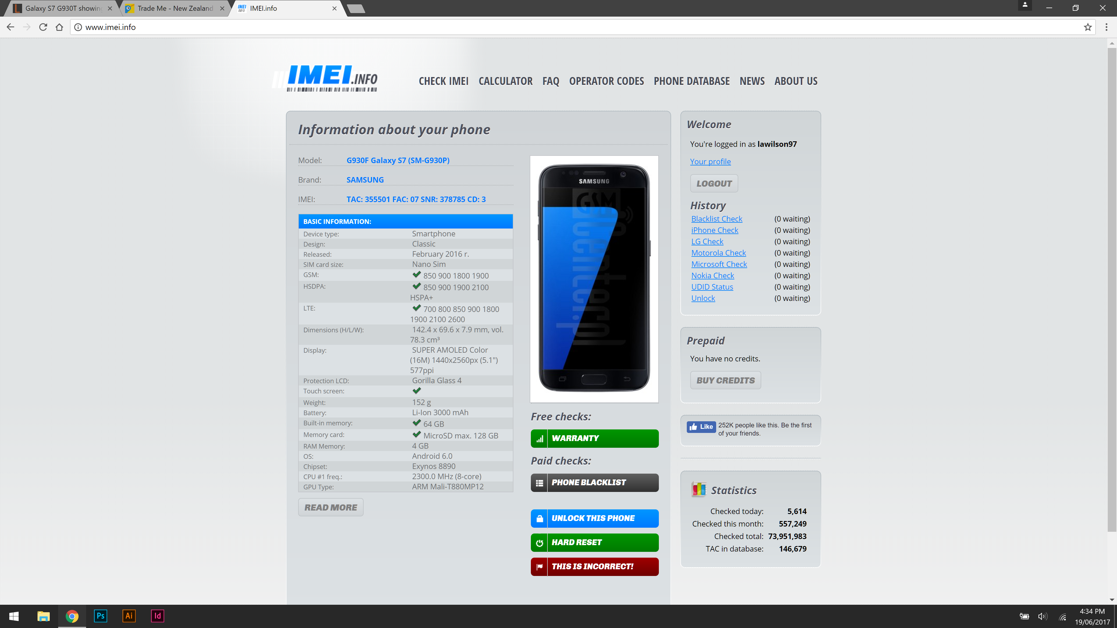 SM-g930f IMEI