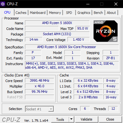 Ryzen 1600x 2025 3200mhz ram