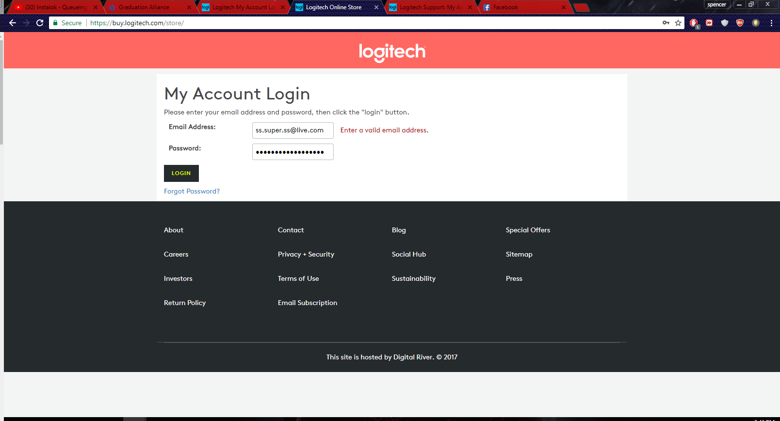 Absay desinfektionsmiddel Berolige logitech not letting me log in with correct email and password -  Troubleshooting - Linus Tech Tips