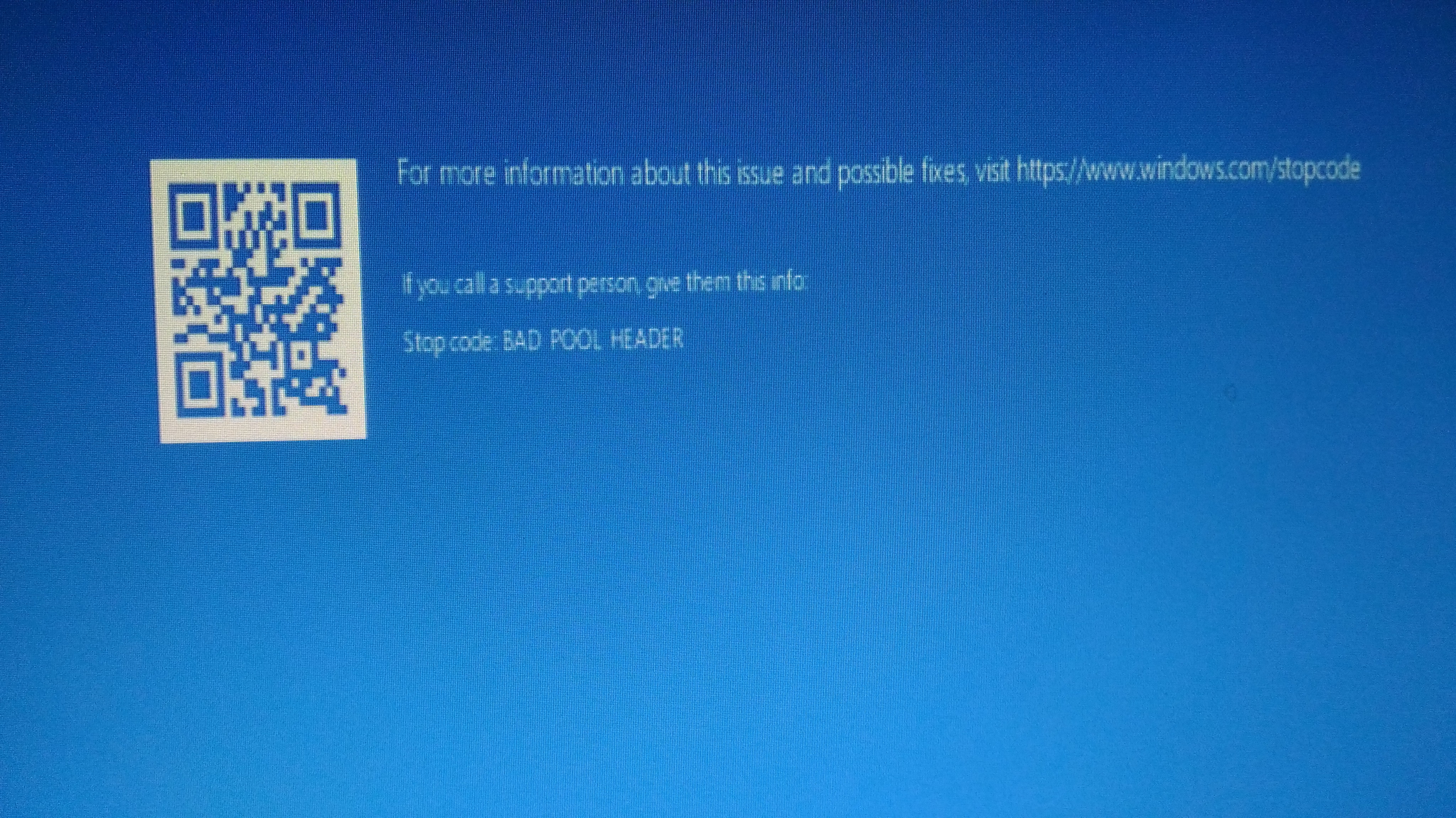 Синий экран Windows. Please run windows updates