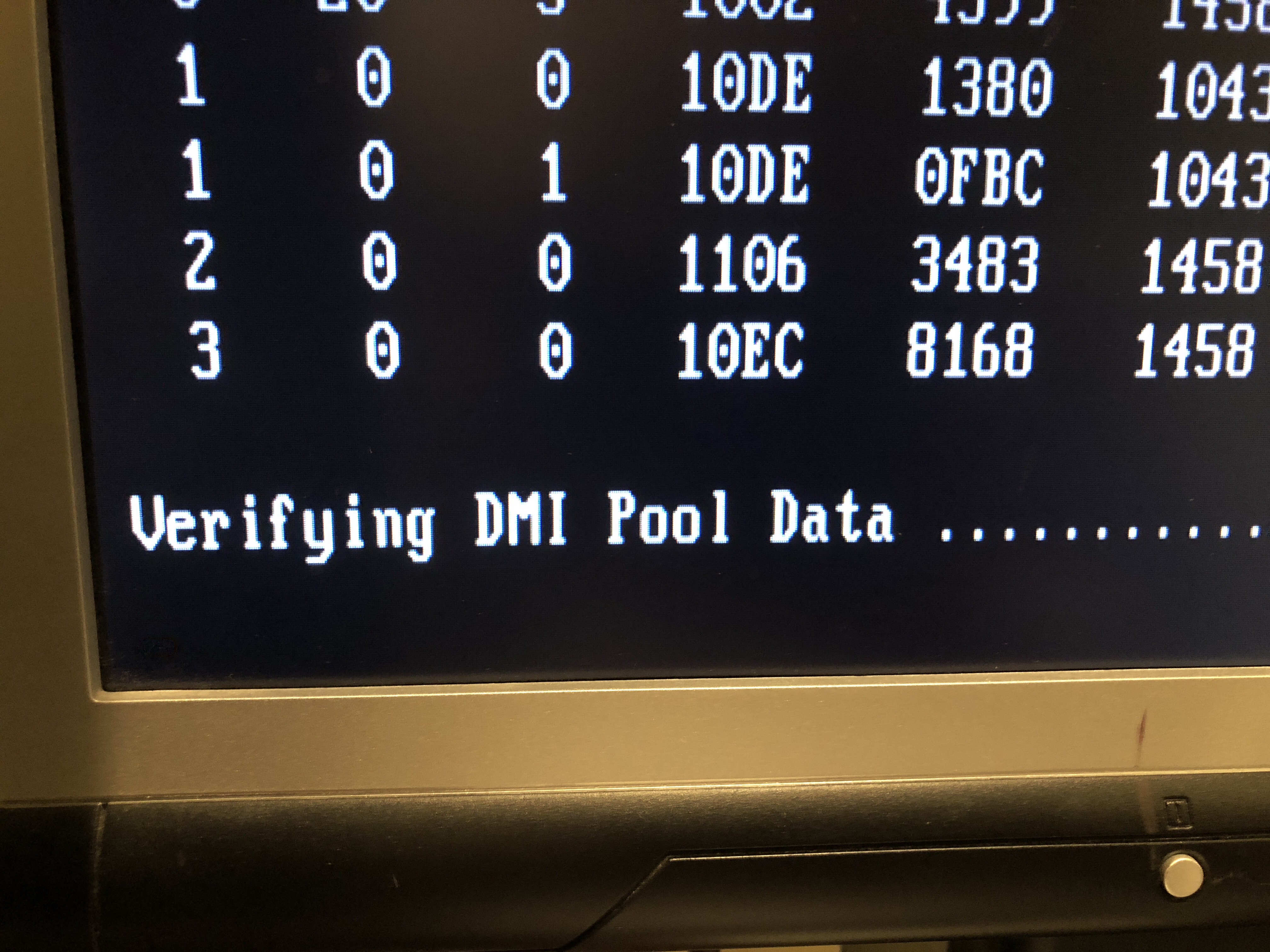 Dmi pool data. Verifying DMI Pool data. Verifying DMI Pool data и дальше. Verifying DMI Pool data память. Verifying DMI Pool data виндовс 7.