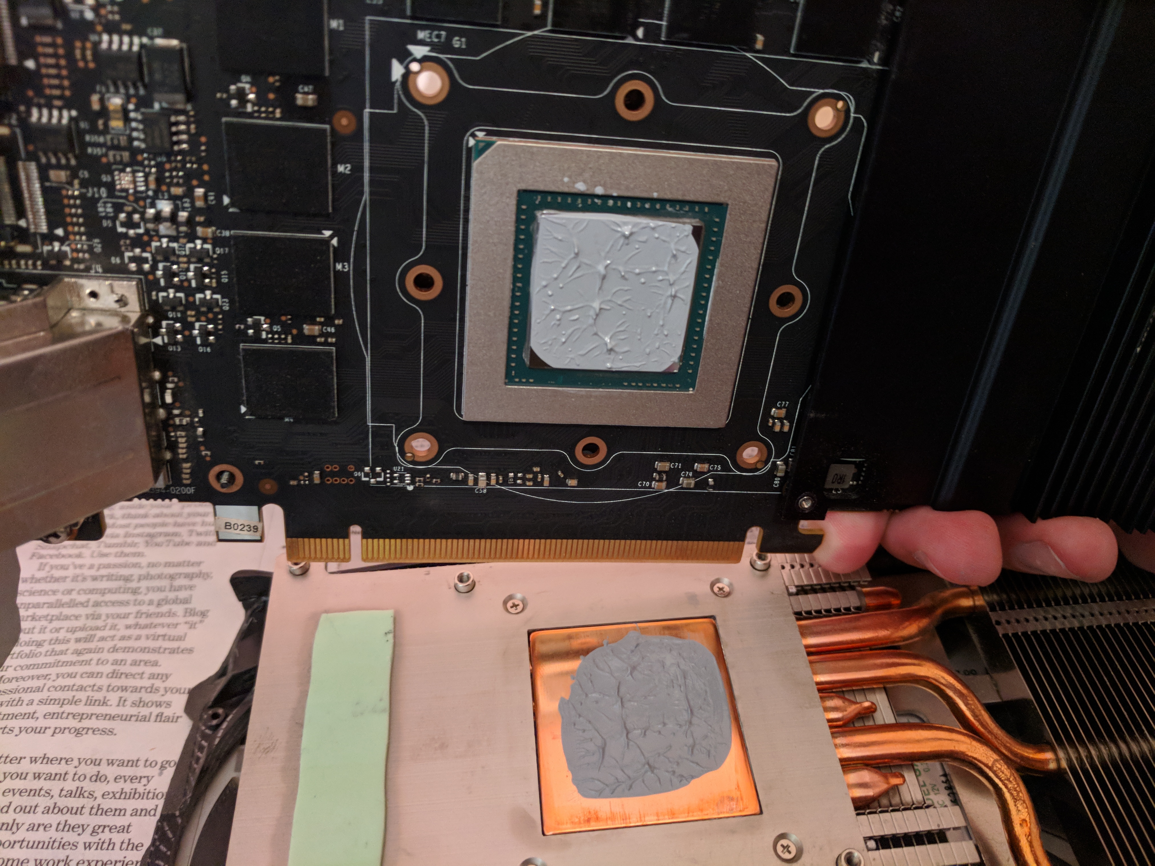 kæmpe stor rådgive vision Is this too much thermal paste? On a GPU - Troubleshooting - Linus Tech Tips