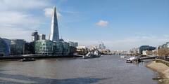 Look at the shard from Tower Bridge.