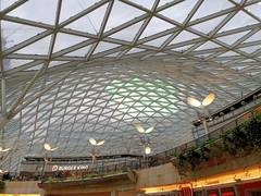 Glass roof of the mall