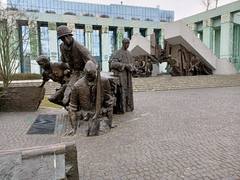 War monument from the Warsaw uprising during the second world war on 1st of August 1944