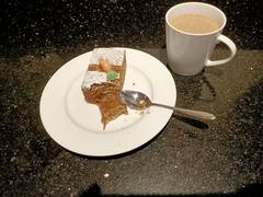 My Desert from this evening: Sweet Carrot Cake with Coffee