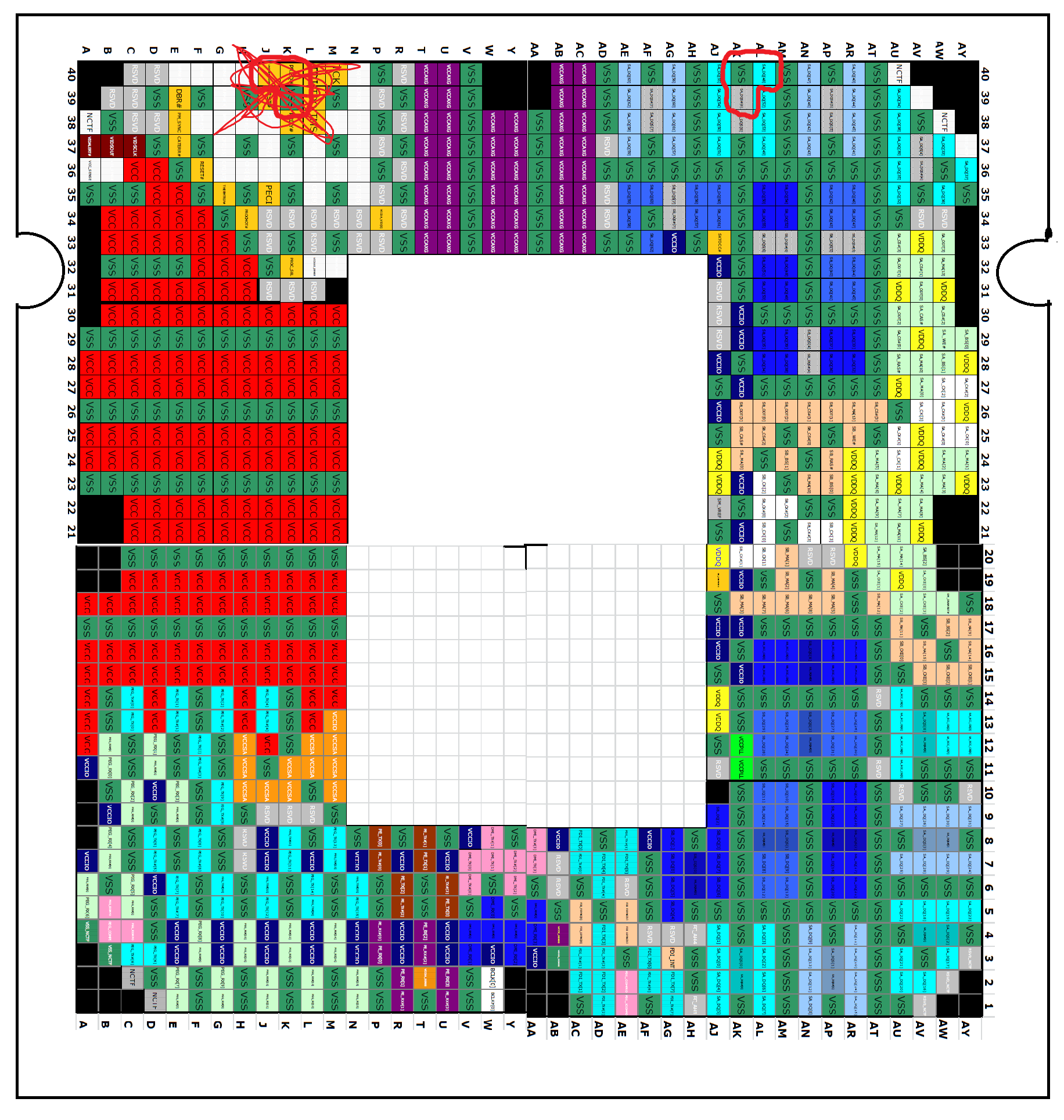 Схема сокета 1200