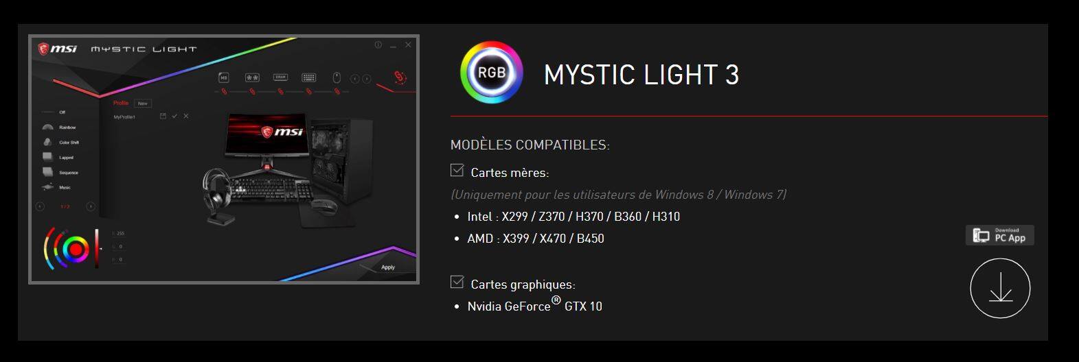 Mystic Light does not appear Dragon - Programs, Apps and Websites - Linus Tech Tips