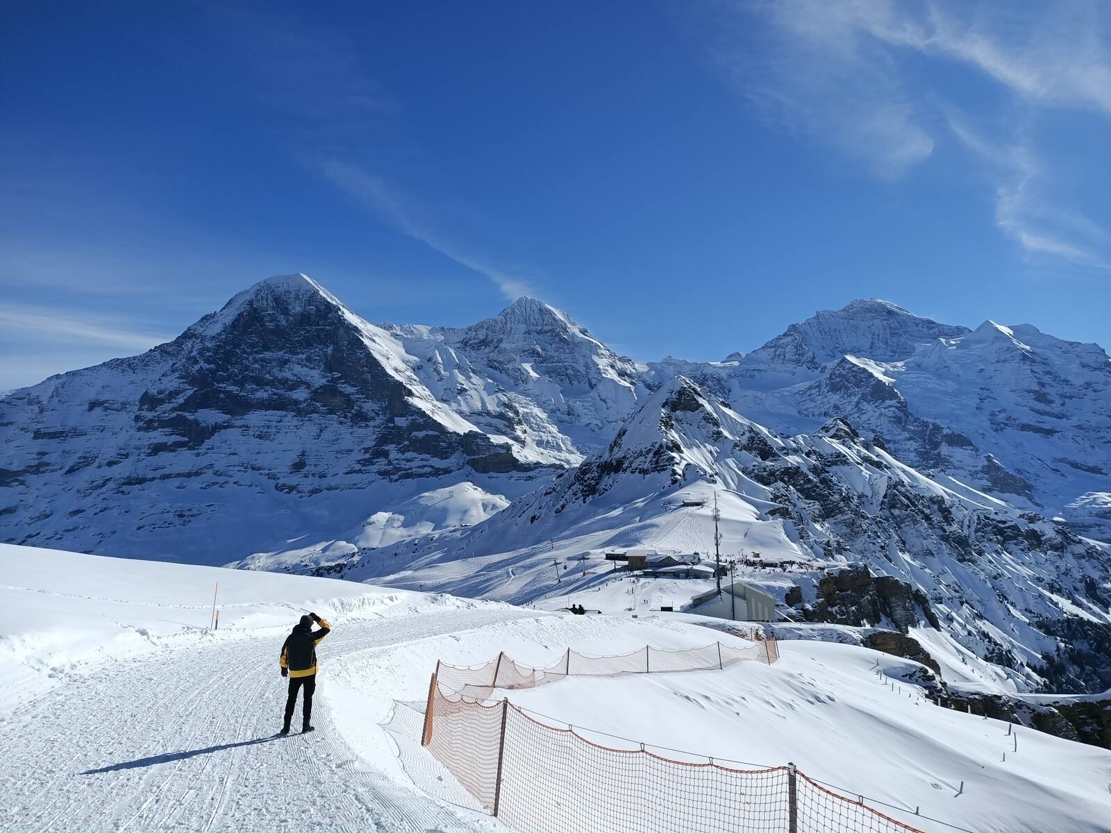 My Ski Holidays 2021 in Mürren in the Bernese Alps and Visit to the Jungfraujoch, Männlichen and Grindelwald, Switzerland