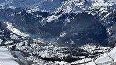 This picture has been taken from the top of Männlichen. Down there is the Lauterbrunnen Valley.
