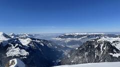 This picture has been taken from the top of Männlichen. Here you've got a great a look towards the East part of Interlaken (which is a City).