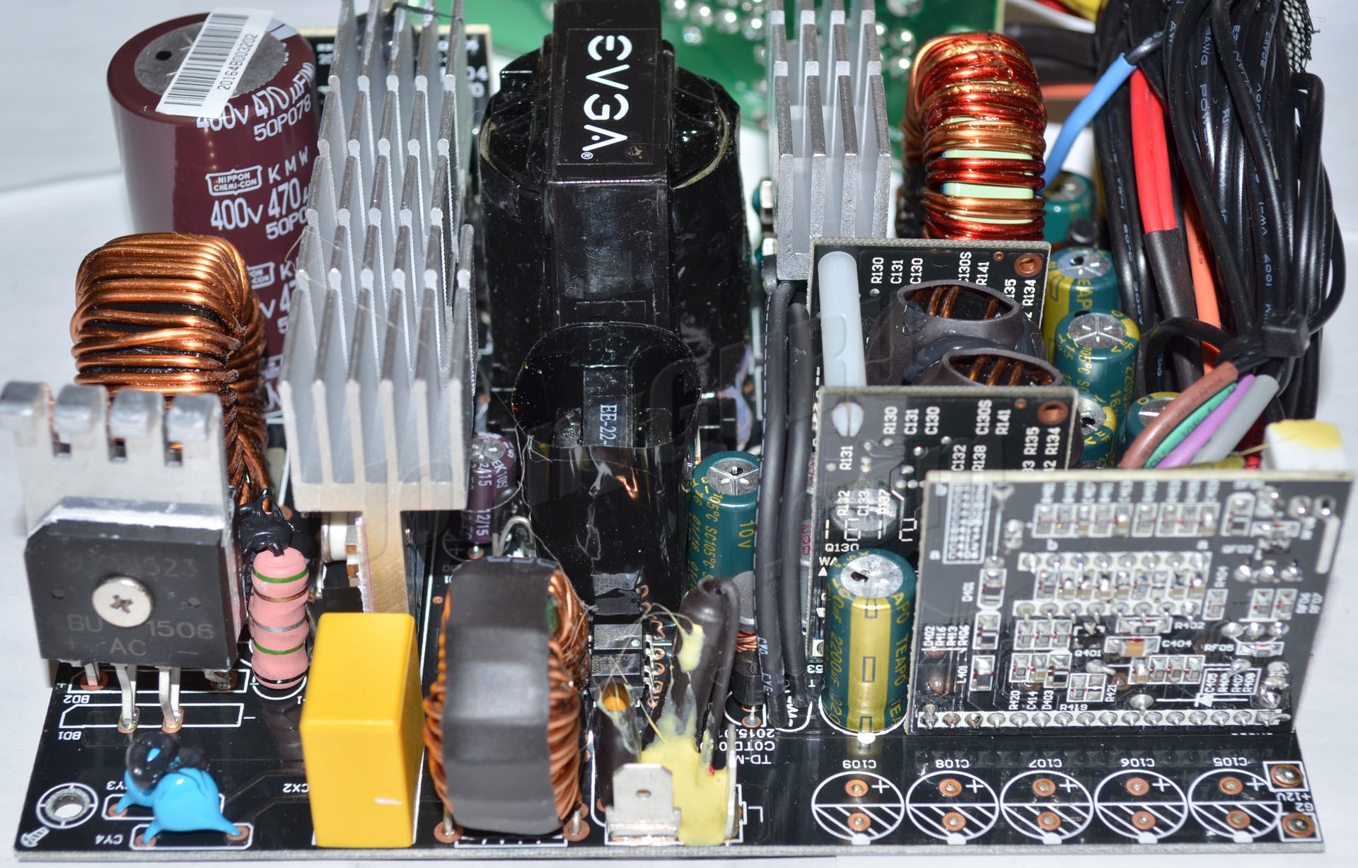 EVGA BQ 750 tear down (old review) Power Supplies