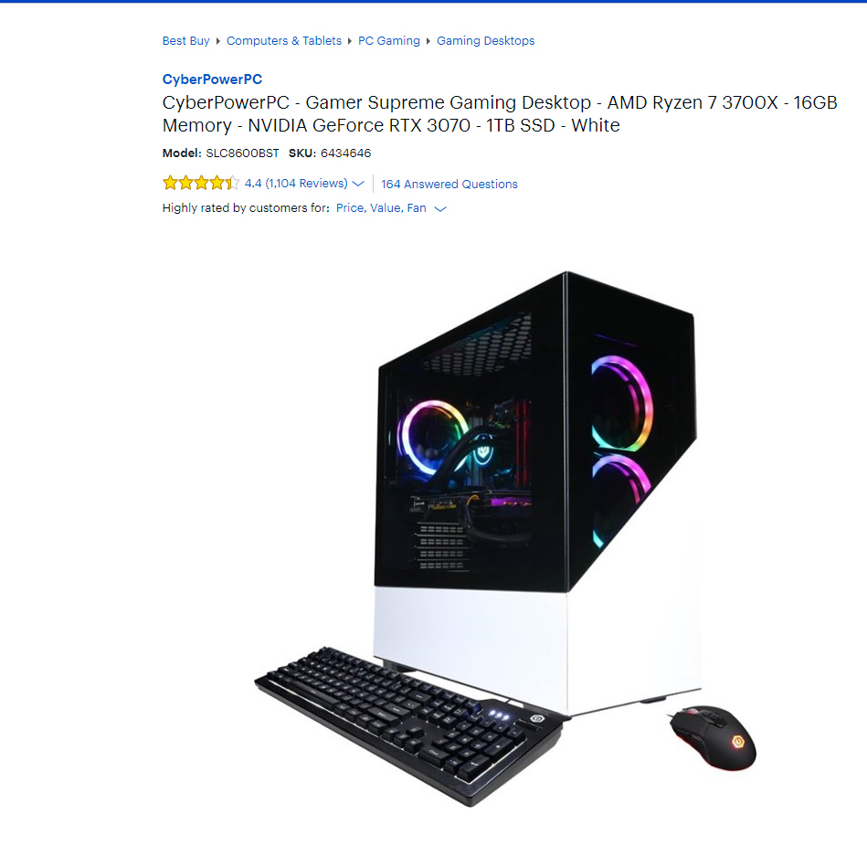 Question - Buying a new Gaming Pc