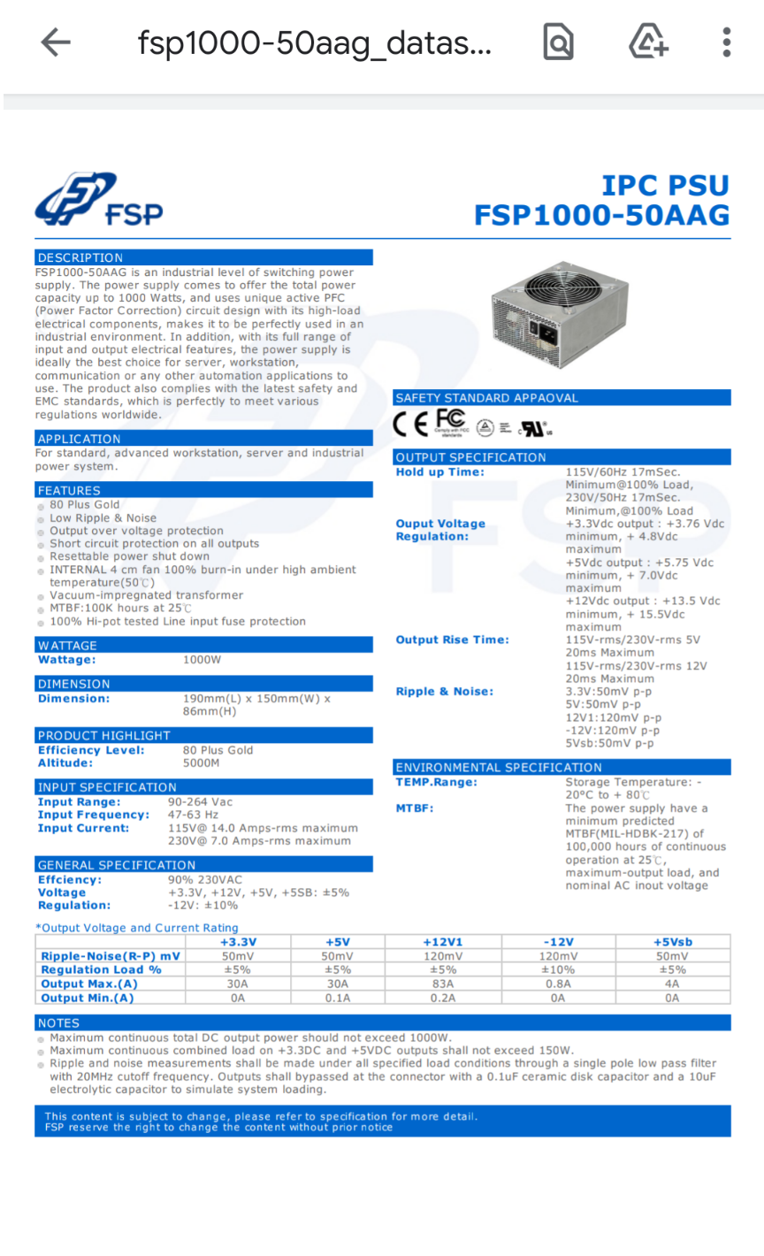 Thoughts on this uncommon FSP 1000W PSU - Power Supplies - Linus