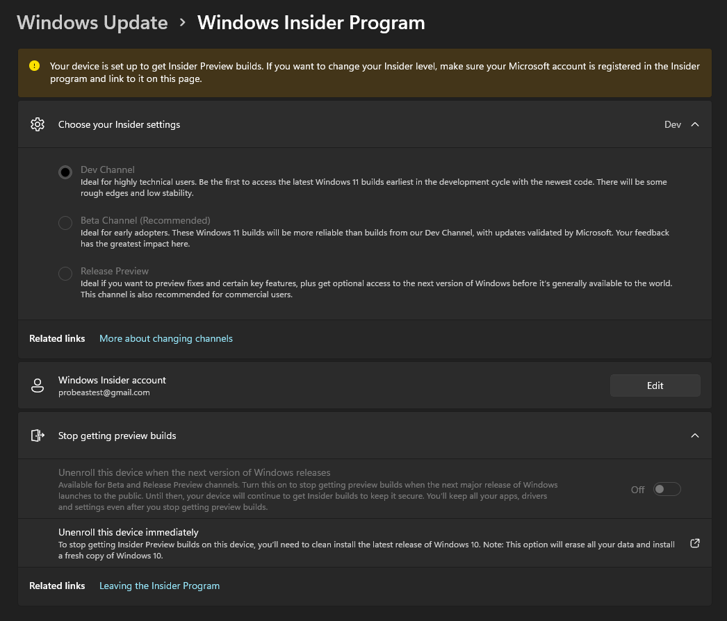 Windows 11 from Dev to Beta // Please Help - Troubleshooting - Linus ...