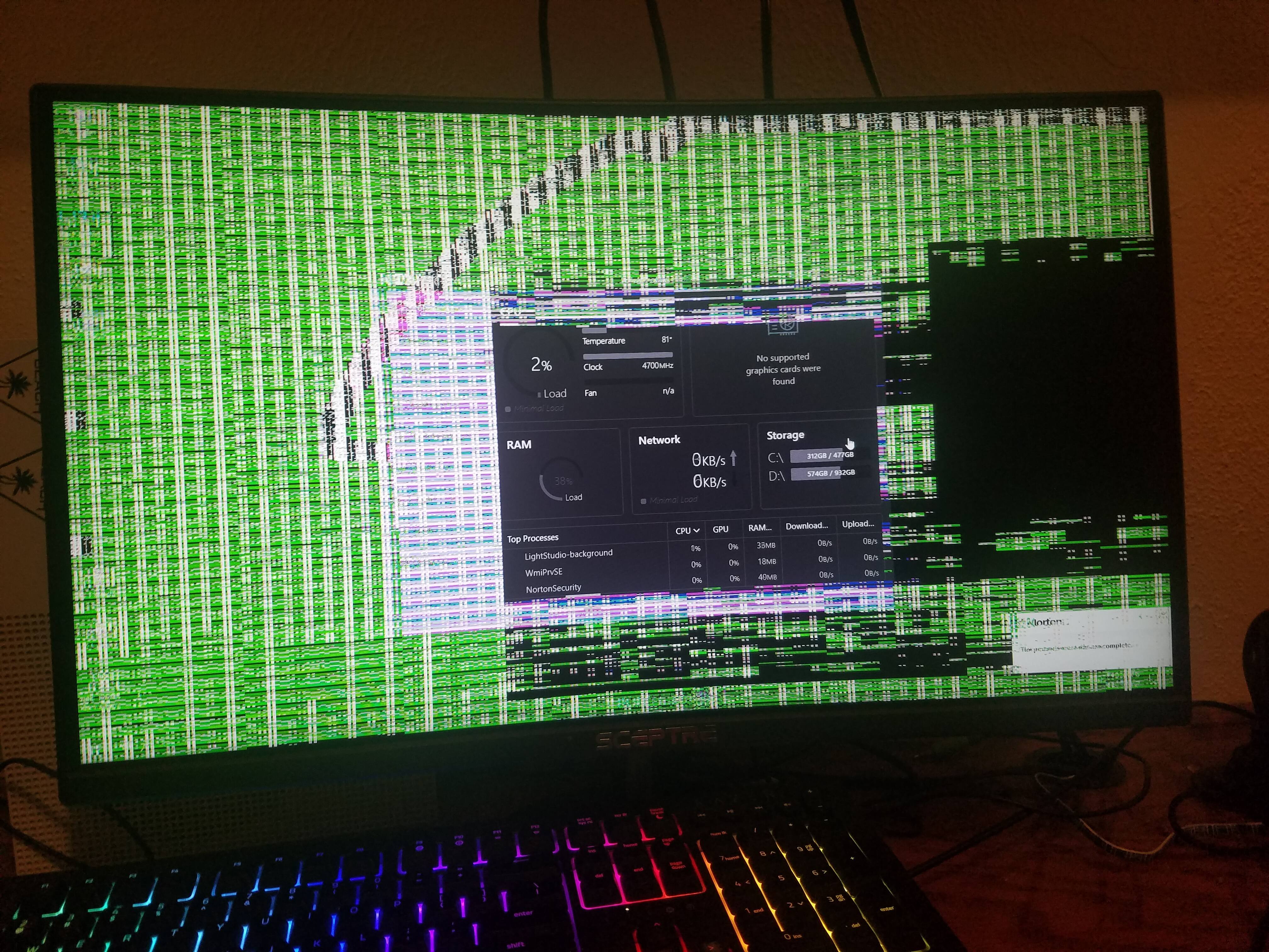 My I710700 rtx2060 pc is not working after installing a nzxt
