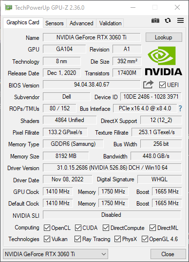 DELL OEM 3060ti not recognized in 2. PC - Troubleshooting - Linus 