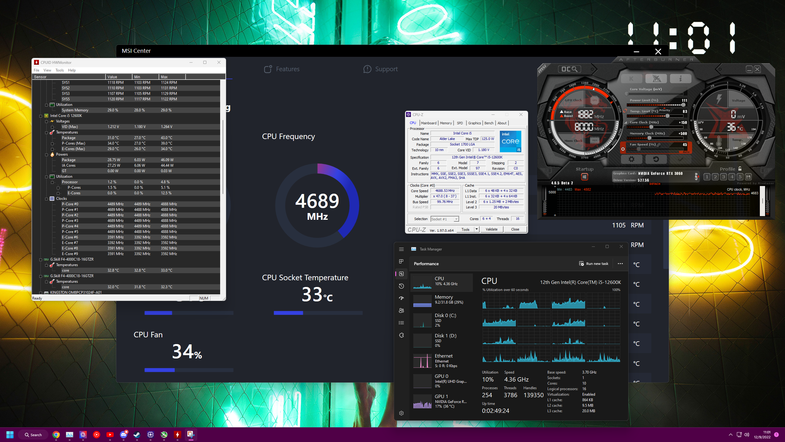 Software Design 2022.1〜2023.12 +WEB DB Some Apps report diff CPU clock Speeds?? - Troubleshooting