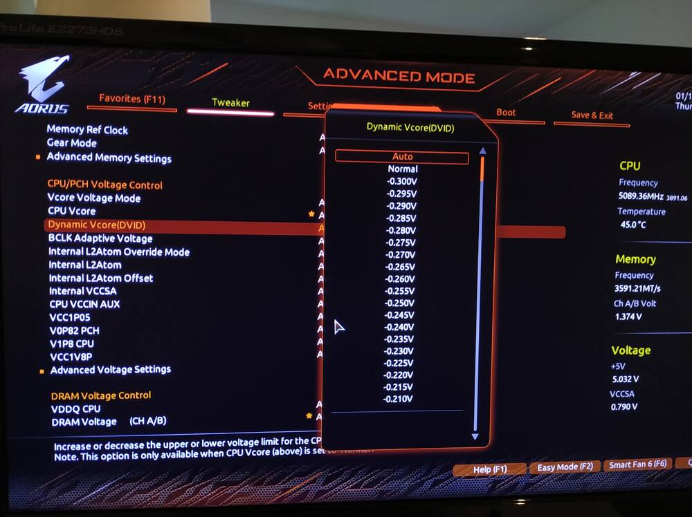 Undervolting options grayed out in intel XTU. i5 13600KF Gigabyte