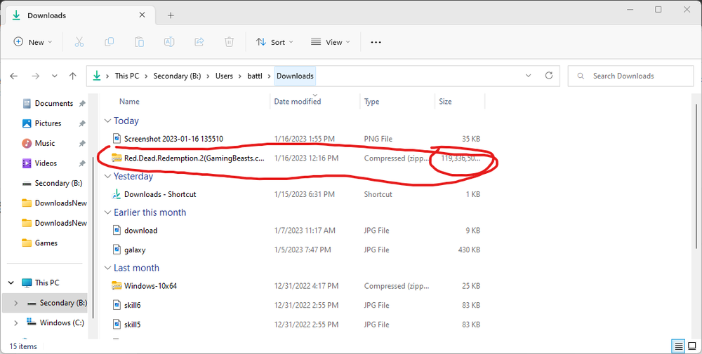Windows 11 secondary drive with ghost apps taking up space