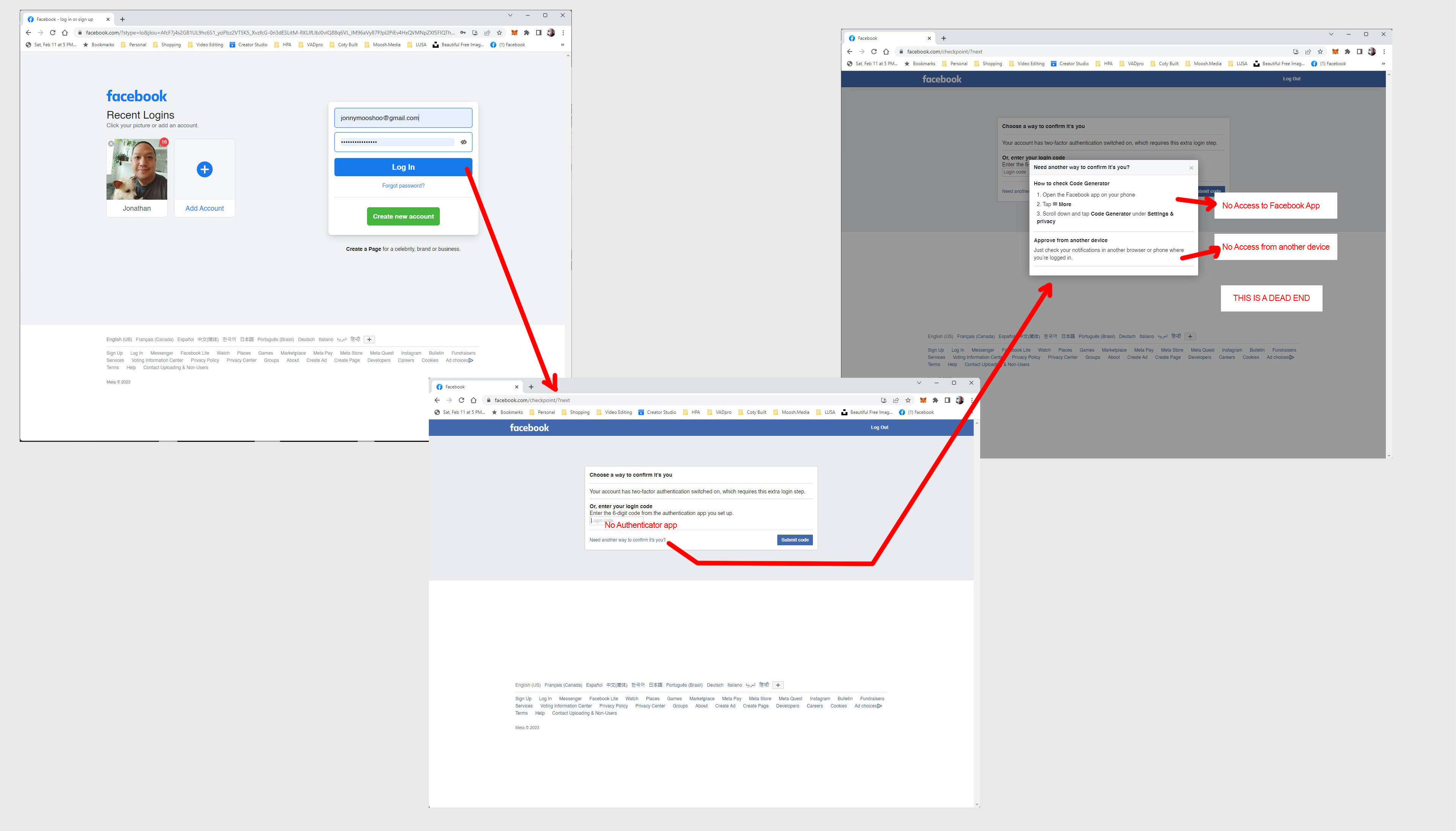 Facebook login issue with google authenticator : r/facebook