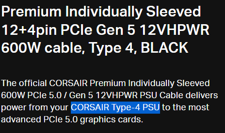 CORSAIR 12VHPWR 600W PCIe 5.0 / Gen 5 - Absolute PC