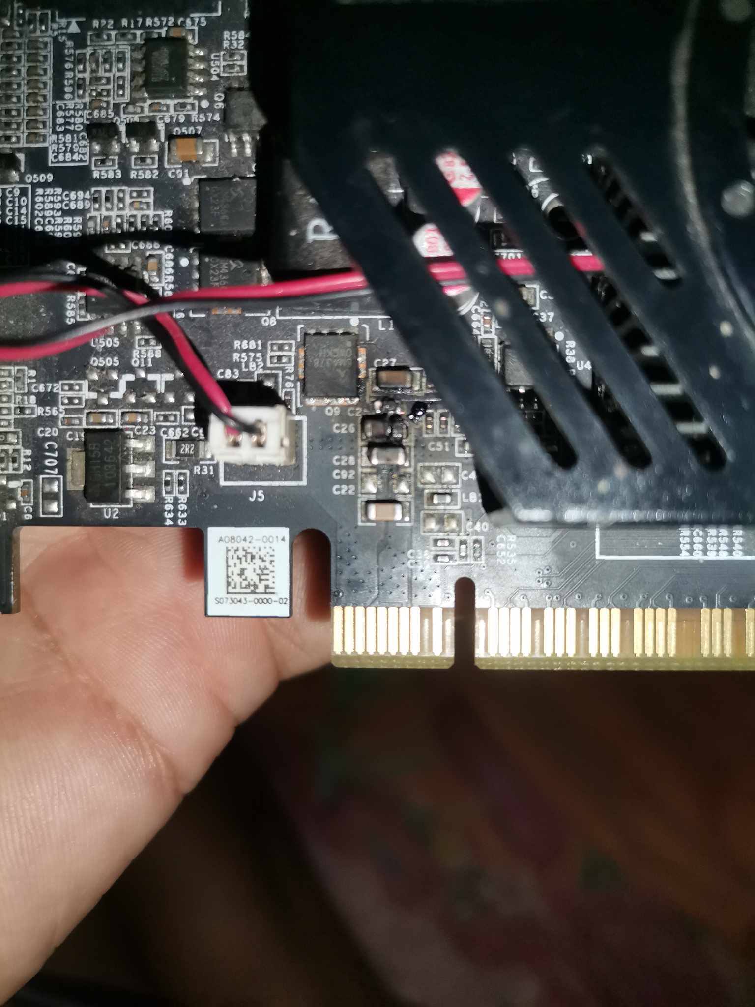 can someone help me identify this capacitors? this is a Ninja/Afox GT 730  4gb ddr3 128 bit GPU. I blew its capacitors when I plugged it in. -  Graphics Cards - Linus Tech Tips