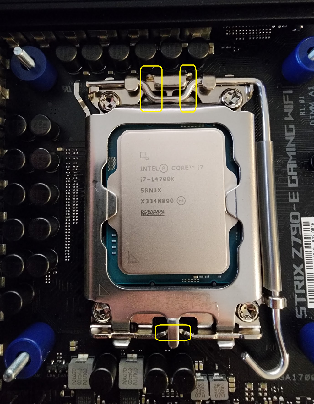 Just installed by i714700K into my Z790E, does it look okay or are