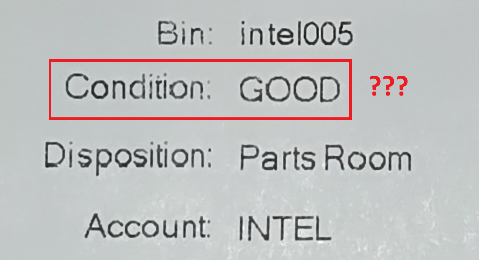 Did I receive a refurbished CPU from Intel? - CPUs, Motherboards 